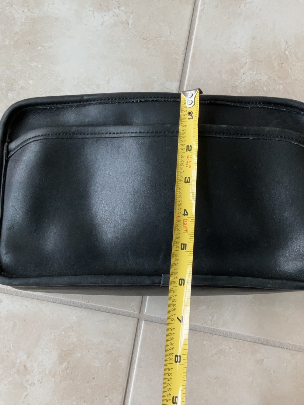 Vintage Coach Black Leather Swingpack 9974 Multi-Compartment Bag - Picture 12 of 16